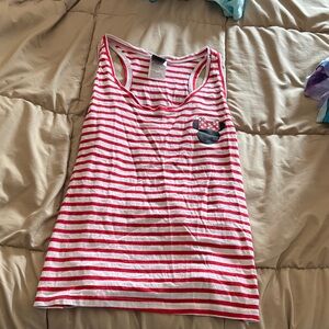 Striped Red and White Tank Top
